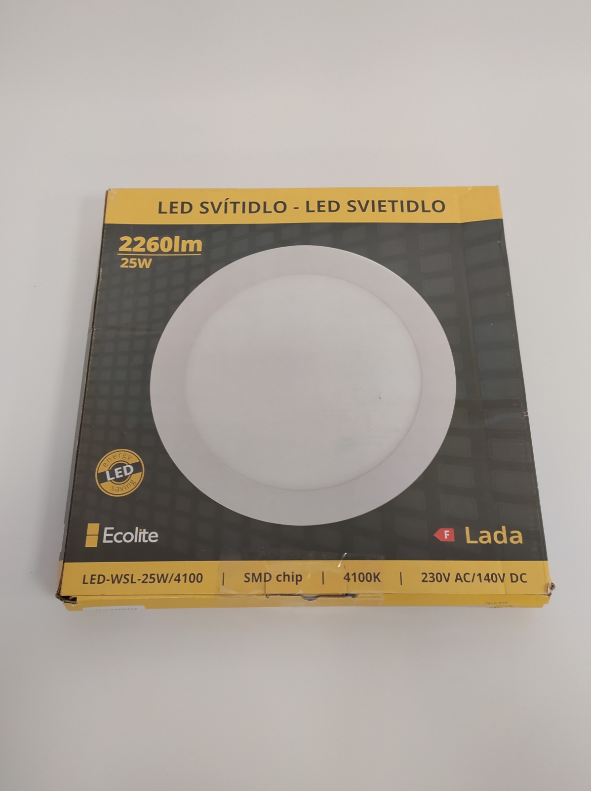 Světlo Lada LED 25W, 4100K, 2260lm, vestavné 239 Kč