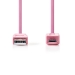 Kabel USB VALUELINE/ Nedis  A - B (micro), rov, 1metr - Kabel USB VALUELINE/ Nedis  A - B (micro), rov, 1metr