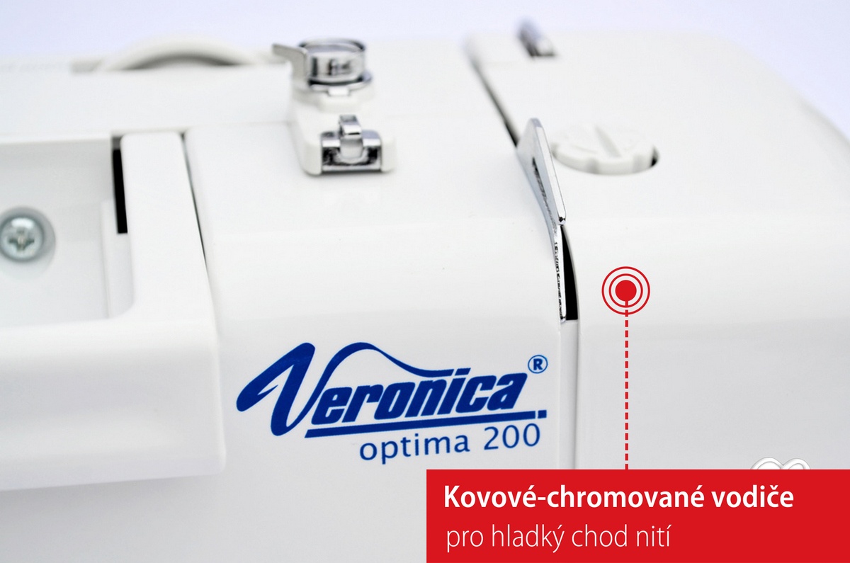 Šicí Stroj Veronica 200 Optima Design Zlatý Ornament 4890 Kč