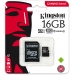 Karta Kingston microSDHC 16 GB 80/10MBs UHS-I class 10 Gen 2 v. SD adaptru - Karta Kingston microSDHC 16 GB 80/10MBs UHS-I class 10 Gen 2 v. SD adaptru