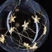 Vánoční dekorace skleněná koule s hvězdami 10 LED, 2xAA - Vánoční osvětlení skleněná koule s hvězdami 10 LED, 2xAA