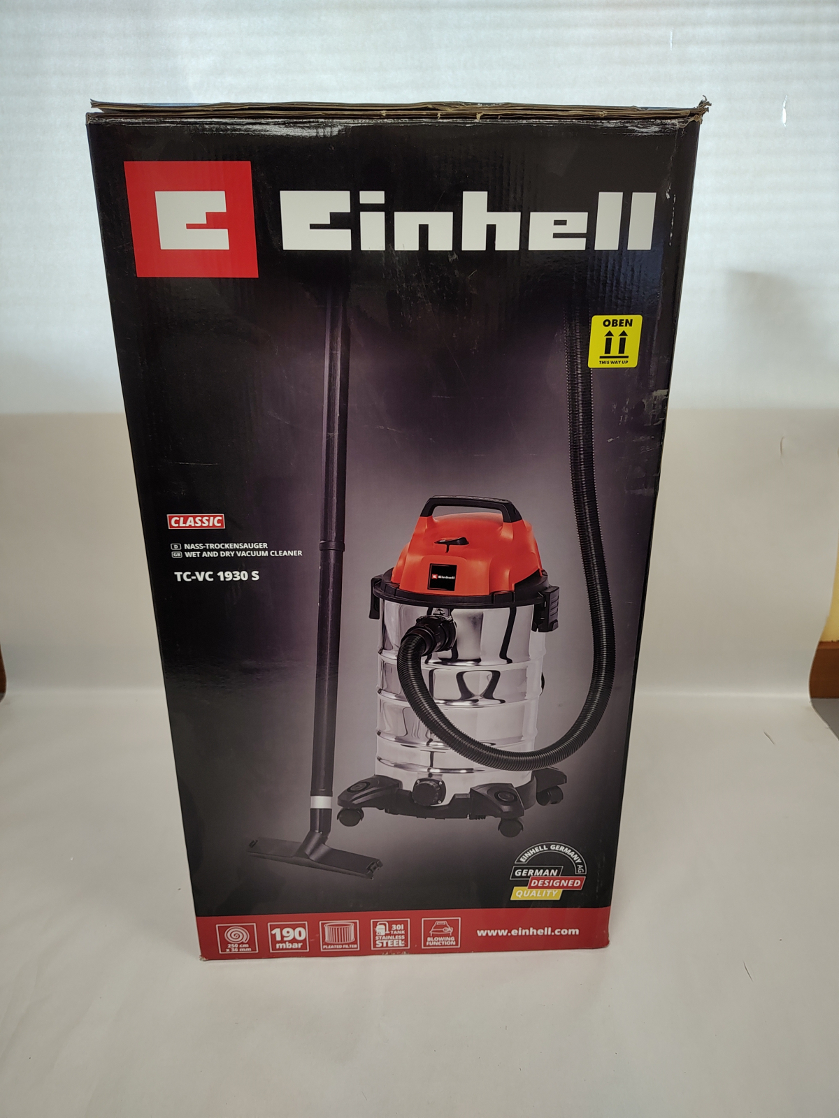 EİNHELL TC-VC 1930 SA 1500 W S1 Endüstriyel Süpürge Islak-Kuru