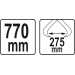 Klet hkov pro zvedn kld Yato 770 mm - Klet hkov pro zvedn kld Yato 770 mm