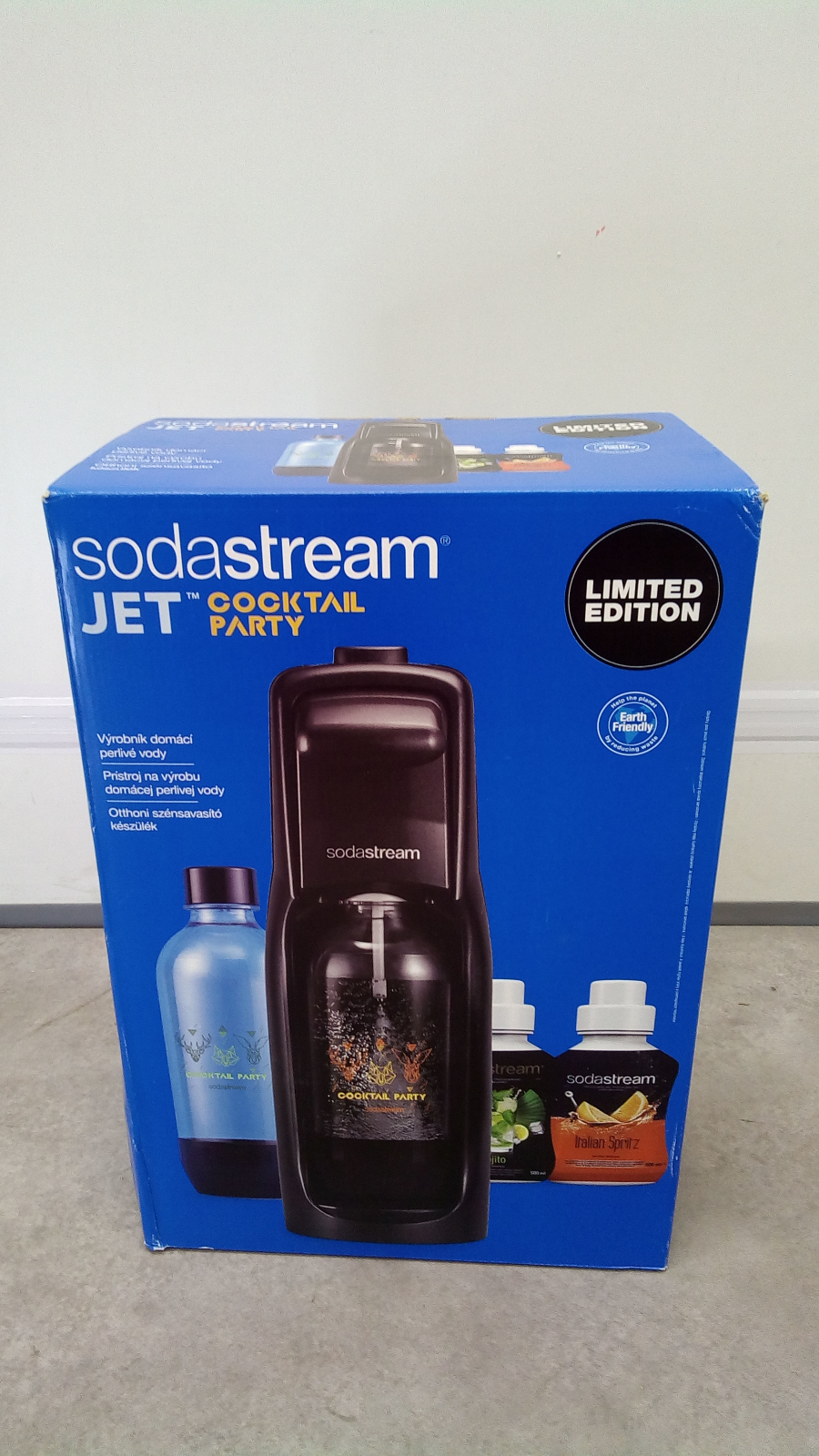 SODASTREAM výrobník sody Jet Black Cocktail Party MegaPack 1590 Kč