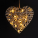 LED ratanov srdce 30 cm, 30 LED, 2 x AA - LED ratanov srdce 30 cm, 30 LED, 2x AA