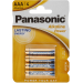 4x alkalická baterie Panasonic BRONZE  LR03, AAA - 4x alkalická baterie Panasonic BRONZE  LR03, AAA