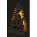 Vánoční dekorace dřevěný les 24,5cm, 5LED, RXL461 - Vánoční dekorace dřevěný les 24,5cm, 5LED, RXL461