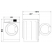 Praka WHIRLPOOL FFB 8489 BV CS  - Praka WHIRLPOOL FFB 8489 BV CS 
