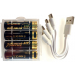 4x baterie nabjec USB-C AA Li-ion, AA 1700mAh - 4x baterie nabjec USB-C AA Li-ion, AA 1700mAh