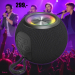 Reproduktor Hama Ball, bluetooth LED podsvcen, ern - Reproduktor Hama Ball, bluetooth LED podsvcen, ern