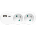 Rozboka s nabjekou 16A/230V, USB-C/A bl "rovn" - Rozboka s nabjekou 16A/230V, USB-C/A bl 