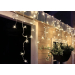 Světelný venkovní závěs 300LED, teplé světlo, 12+3m, ledový efekt - Světelný venkovní závěs 300LED, teplé světlo, 12+3m, ledový efekt