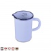 Hrnek smalt s odmrkou 0.5l, modr - obr