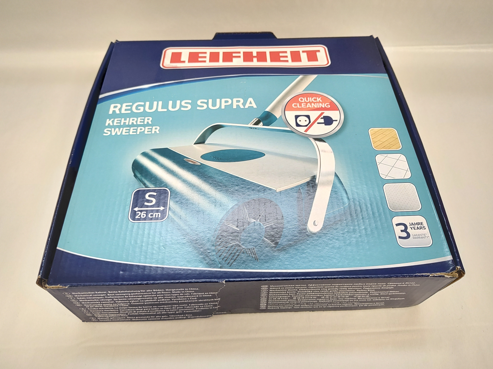 Scopa Leifheit Regulus Supra 11950 - Verde, Con Manico Pieghevole Per Pulizie Facili - Foto 2