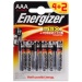 Baterie Energizer LR03 Max Powerseal 4+2 AAA alkalick - Baterie Energizer LR03 Max Powerseal 4+2 AAA alkalick