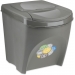 Koš odpadkový Sortibox na tříděný odpad 3 x 25l šedý - Koš odpadkový Sortibox na tříděný odpad 3 x 25l šedý