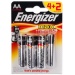 Baterie Energizer LR6 Max Powerseal 4+2 AA alkalick - Baterie Energizer LR6 Max Powerseal 4+2 AA alkalick