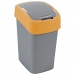Koš odpadkový Curver FLIPBIN 25l stříbrná/žlutá 02171-535 - Koš na odpadky CURVER Flipbin stříbrná/oranžová 25l