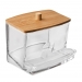Krabička na vatové tyčinky plast / bambus - Krabička na vatové tyčinky plast / bambus
