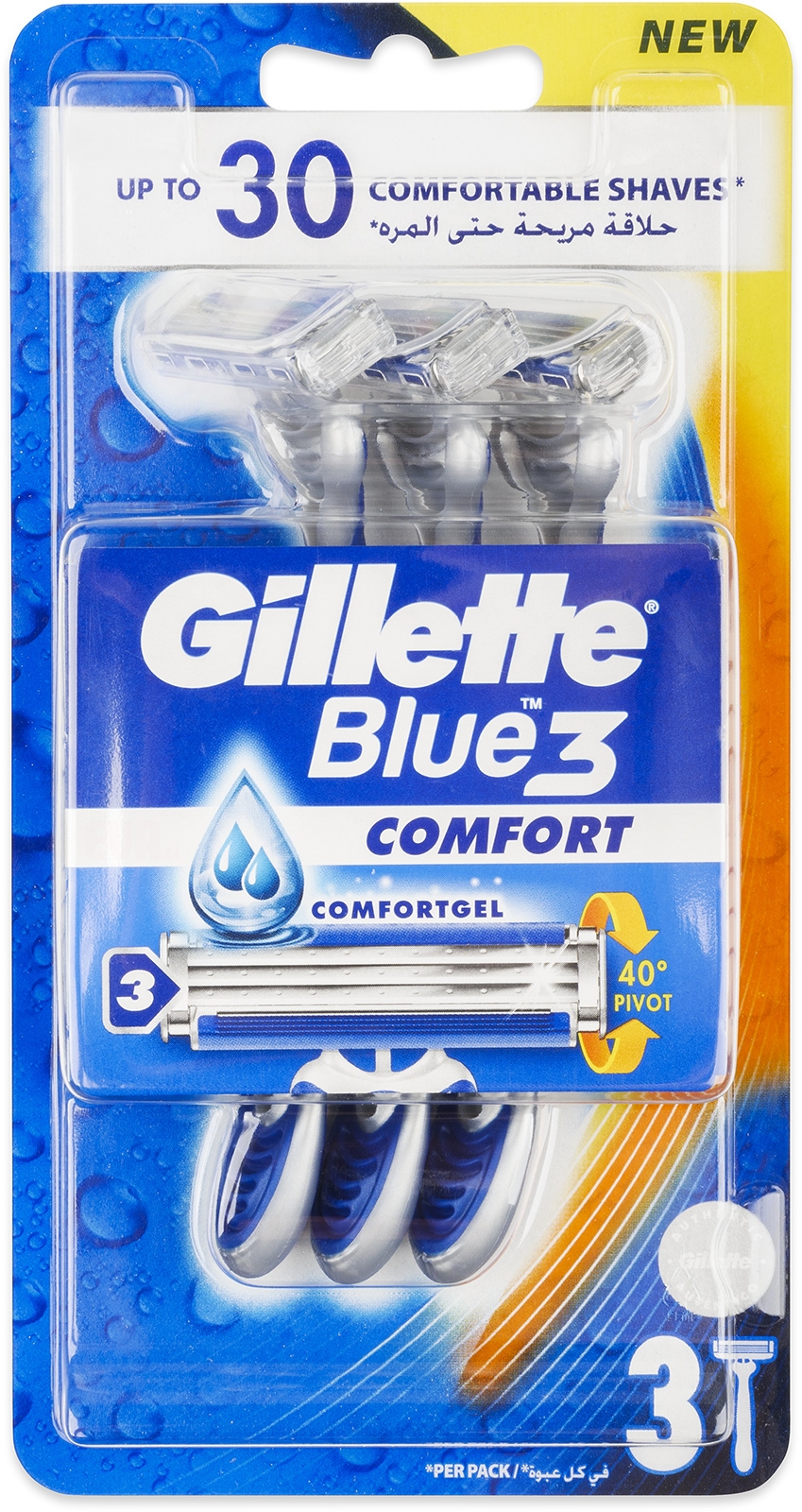 Gillette Blue3 Comfort Holítka 3 Ks 59 Kč