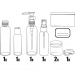 Cestovní souprava dávkovačů a lahviček - Cestovní souprava dávkovačů a lahviček
