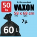Pytle na odpad Vaxon 60l, 50ks, 7m, ern - Pytle na odpad Vaxon 60l, 50ks, 7mi, ern