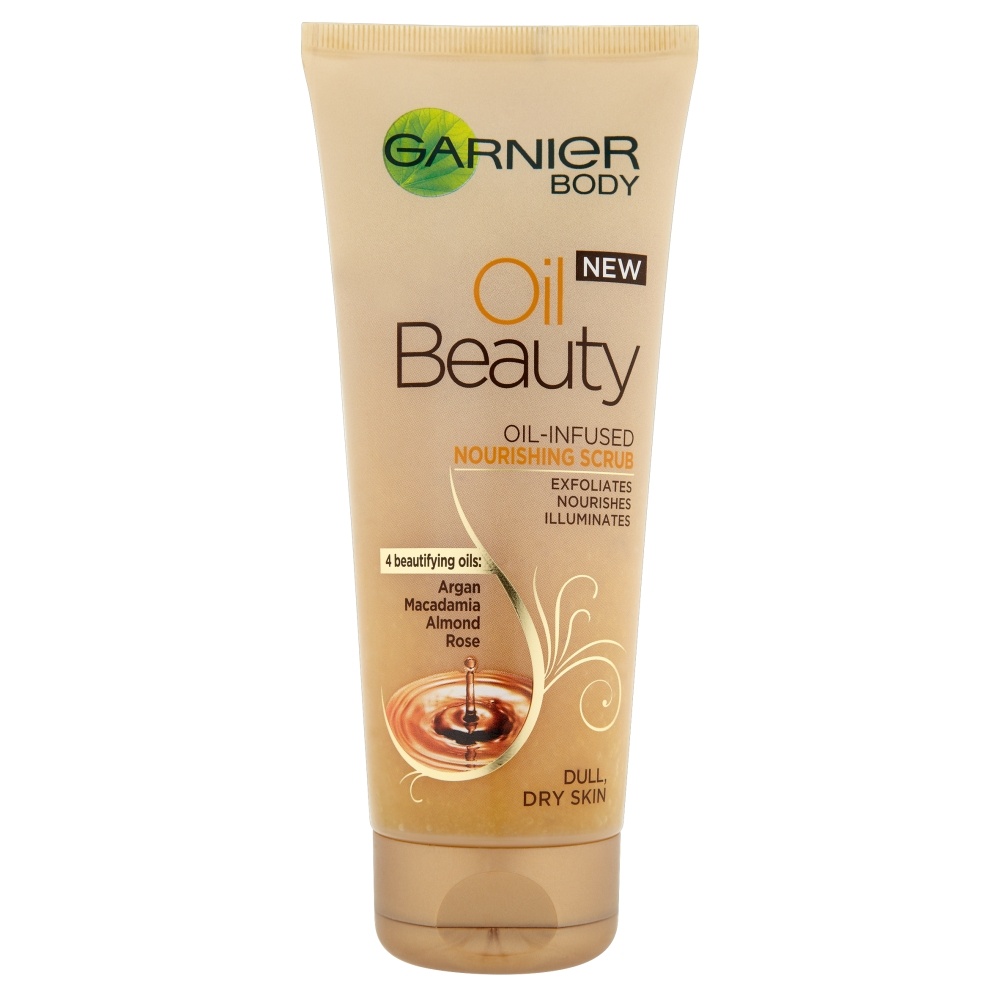 Garnier Body Oil Beauty vyživující olejový tělový peeling 200ml 119 Kč