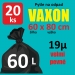 Pytle na odpad Vaxon pevné 60l, 20ks, 19µm, černé - Pytle na odpad Vaxon 60l, 20ks, 19mi, černé