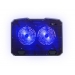Chladící podložka C-TECH CLP-140, 15,6", 2x 140mm, 2x USB, modré podsvícení - Chladící podložka C-TECH CLP-140, 15,6