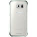 Pouzdro SAMSUNG EF-QG925BG Clear zadn kryt S6 Edge, Green - Pouzdro SAMSUNG EF-QG925BG Clear zadn kryt S6 Edge, Green