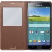 Pouzdro SAMSUNG EF-CG900BF flip S-View Galaxy S5, Gold - SAMSUNG EF-CG900BF