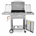 Gril G21 California BBQ Premium line 3+1 hok, plynov - Gril G21 California BBQ Premium line, plynov, 4 hoky