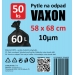 Pytle na odpad Vaxon 60l, 50ks, 10µm, černé - dro49054-xa