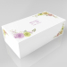 Kapesníčky Deluxo 100 ks 4vrstvé v krabičce, růže - dro51238-xm