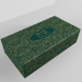 Kapesnky Deluxo 100 ks 2vrstv v krabice, zelen, zlat ornament - dro48125-xm