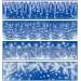 Okenn flie pruh zamrzl s glitry - rampouchy, les, vtve 59 x 15 cm - dro47471