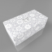 Kapesníčky Deluxo 150 ks 3vrstvé v krabičce, šedé květy - model obalu
