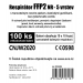 100 ks respirtor FFP2 NR bl CNJW 2020 5vrstv - dro49086-xb