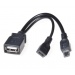 PremiumCord USB redukce kabel USB A / female+Micro USB / female - Micro USB / male OTG - it4750